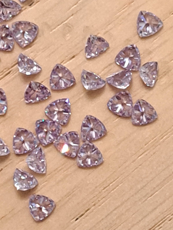 Cubic Zirconia Amethyst Lilac Trillion 3mm (5pc)