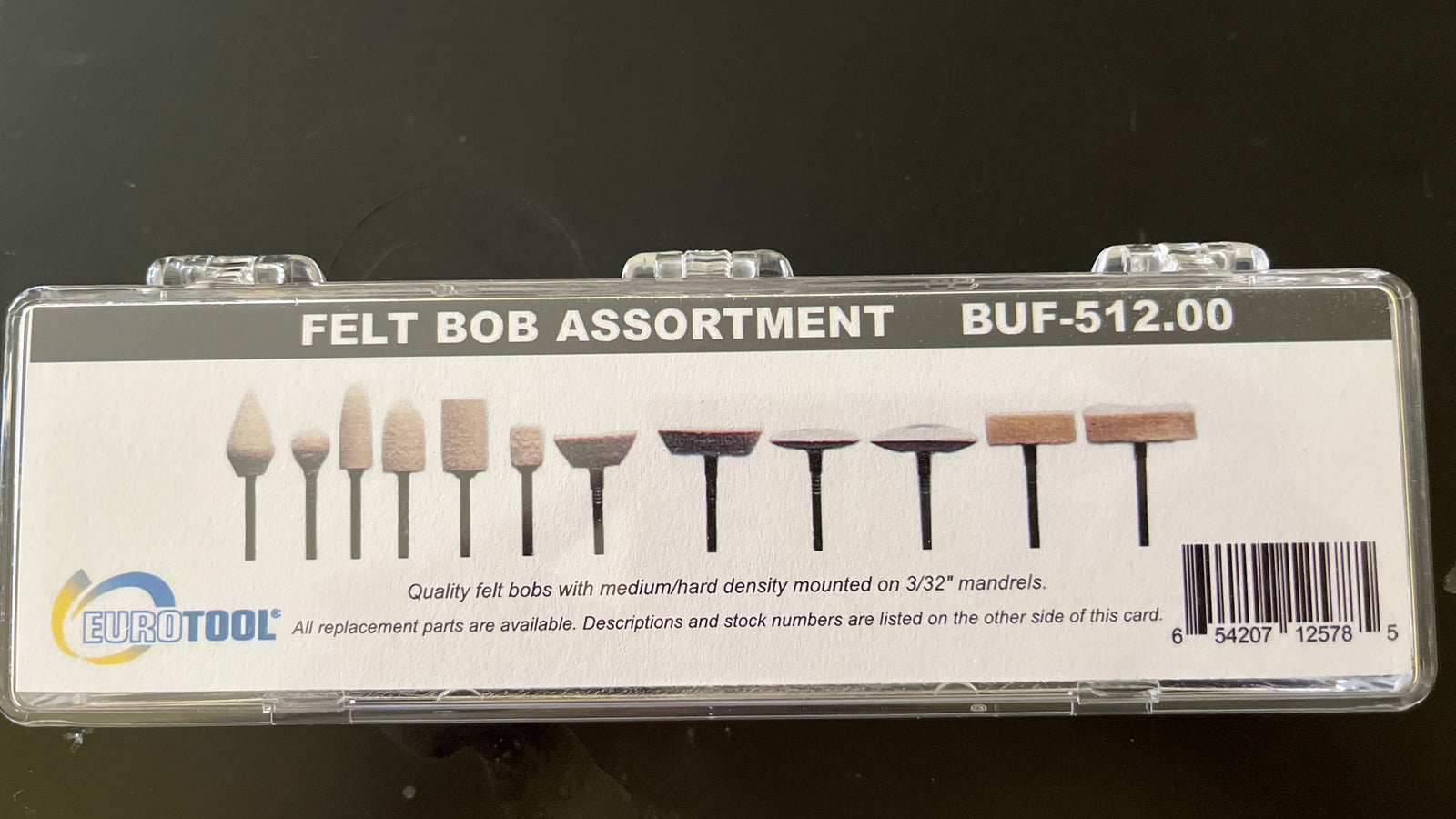 Precious metal clay buff kit, Rotary tool