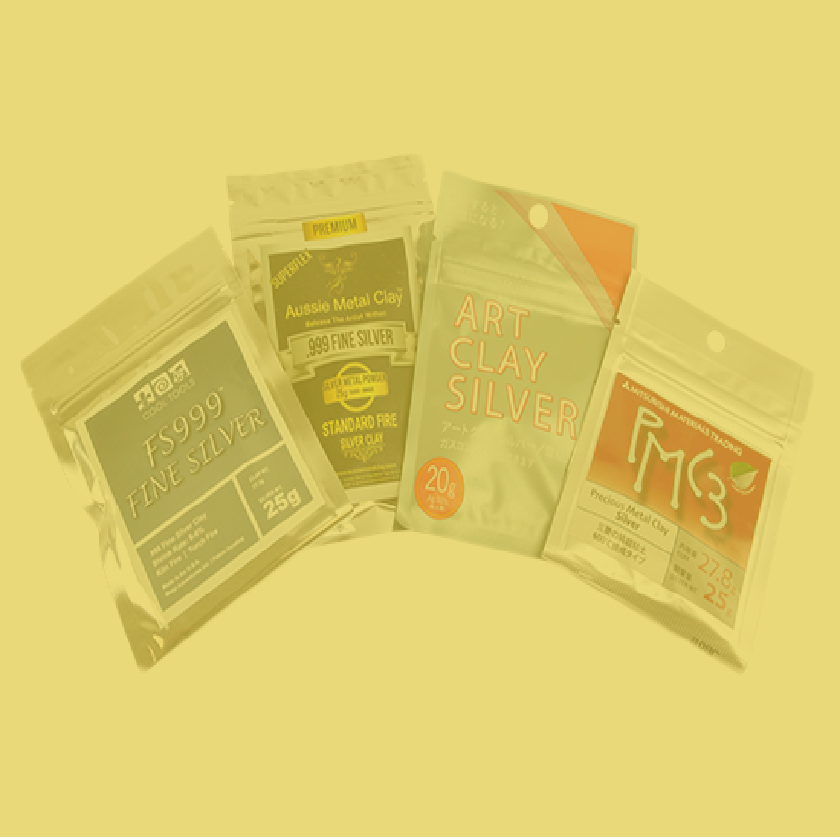 Collection of various metal clays