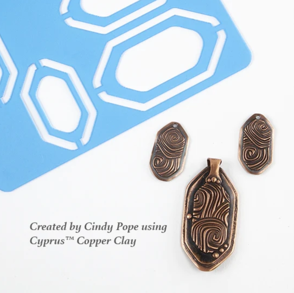 Cindy Pope Templates Rounded Hex Tag Collection, 3 pack of templates