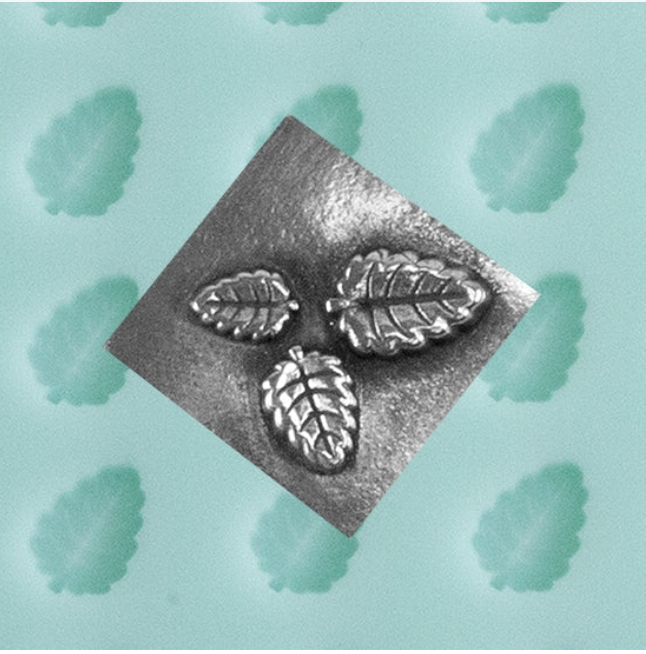 Mold - Elm Leaves Finishing Touches embellishments, 4, 5 & 6mm