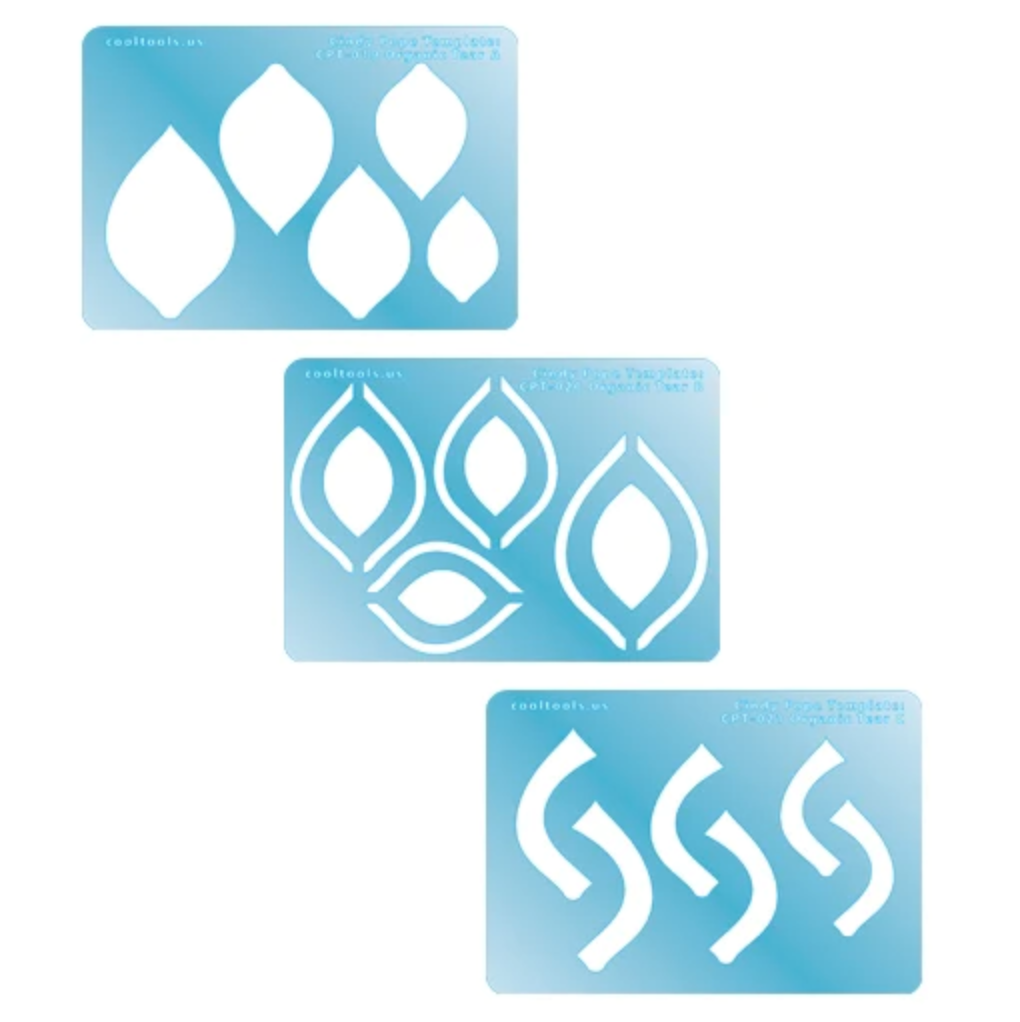 Cindy Pope Templates Organic Tear Collection, 3 pack of templates