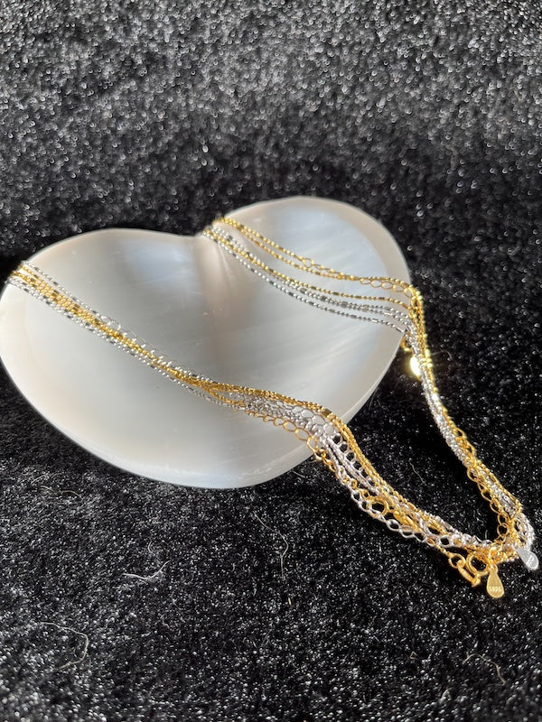 Chain, Bar and Ball link, Sterling Silver, 1mm thickness, 18"