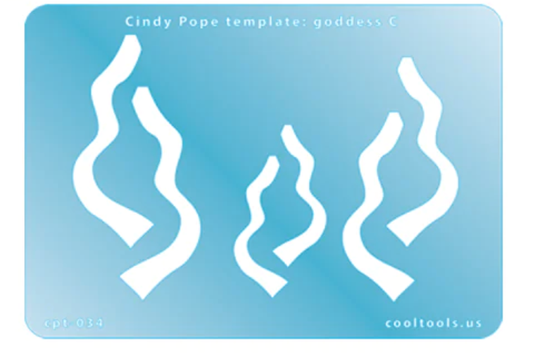 Cindy Pope Templates Goddess Collection, 3 pack of templates