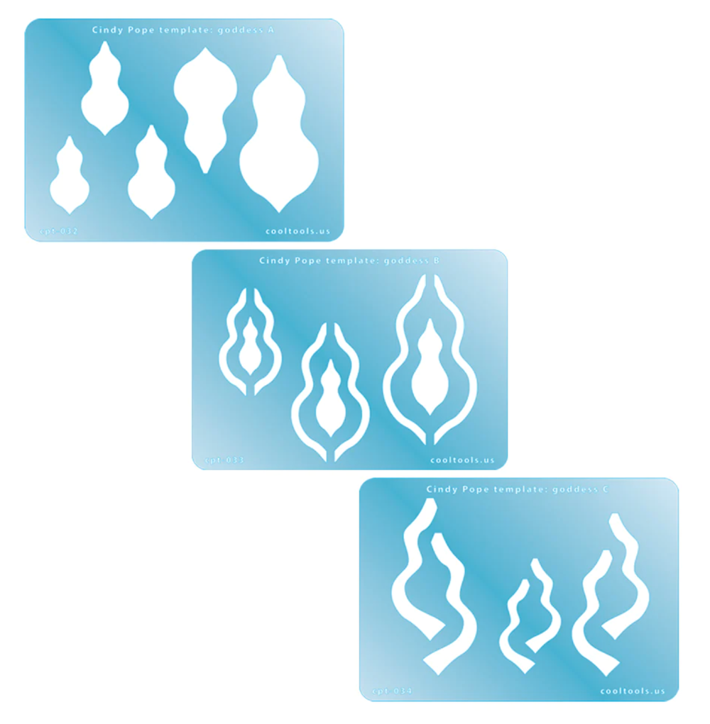 Cindy Pope Templates Goddess Collection, 3 pack of templates