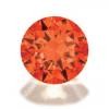 Cubic Zirconia Orange Round - Various Sizes