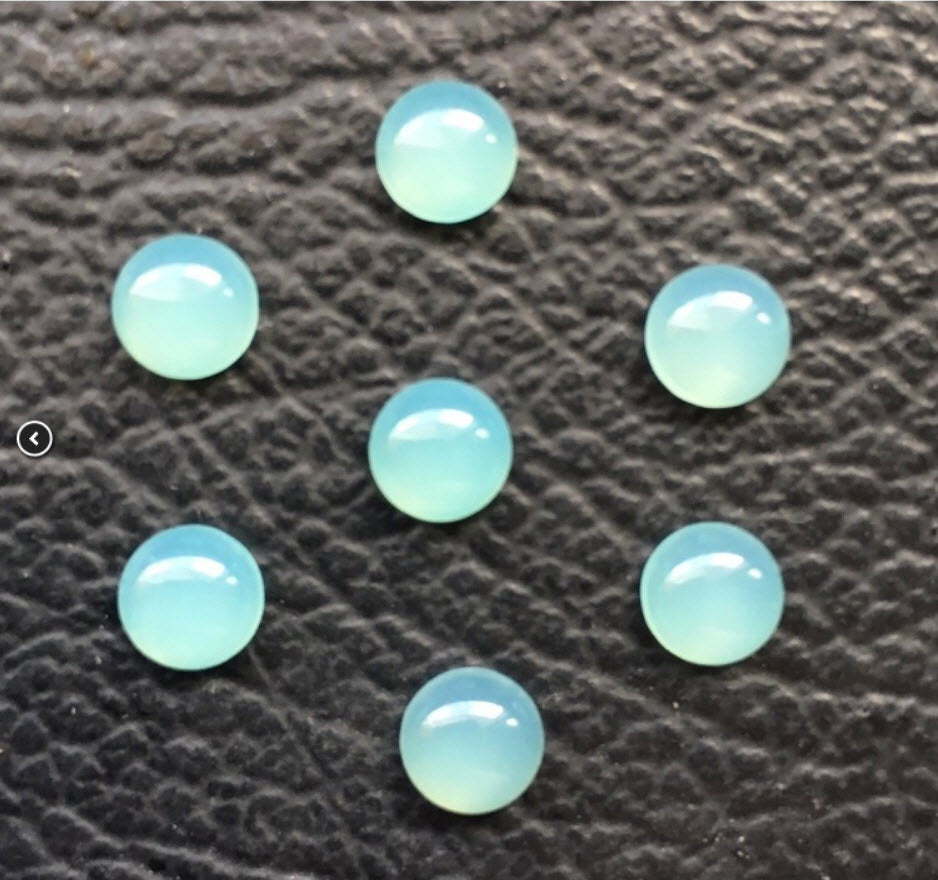 Chalcedony Cabochons Round - Various Colors 3-10mm
