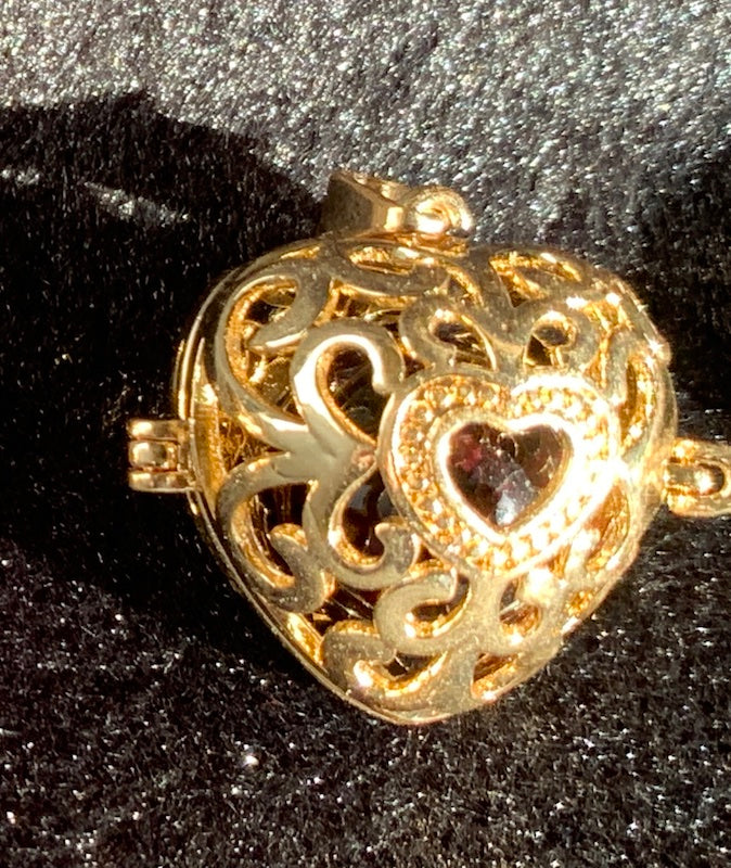 Caged Pendant/Charm, change your sphere & gem. 8 styles in different colours.