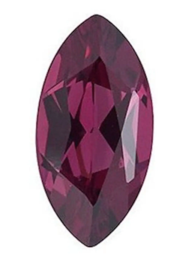 Cubic Zirconia Garnet Red Marquise Gem - Various Sizes