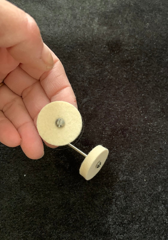 Buffing Wheel Muslin Cotton Polisher, Rotary Tool Attachment (2pc)