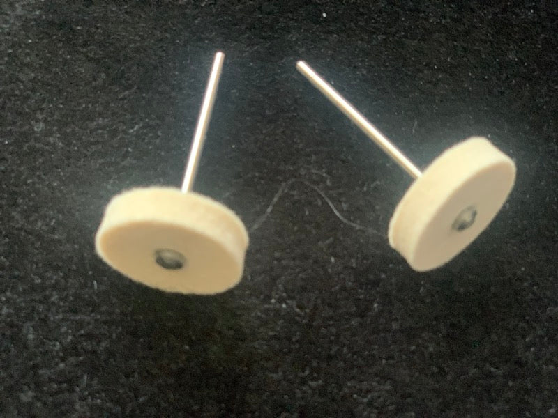 Buffing Wheel Muslin Cotton Polisher, Rotary Tool Attachment (2pc)