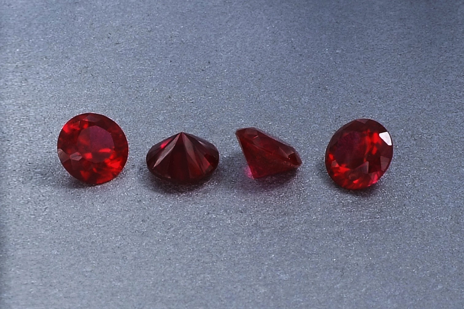 Cubic Zirconia Garnet Red Round - Various Sizes