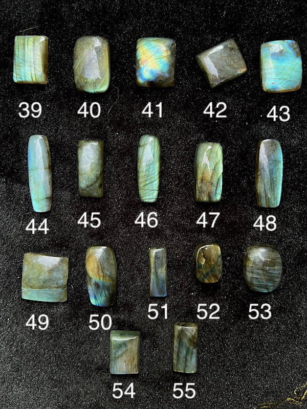 Labradorite Cabochons - Squares and Rectangles