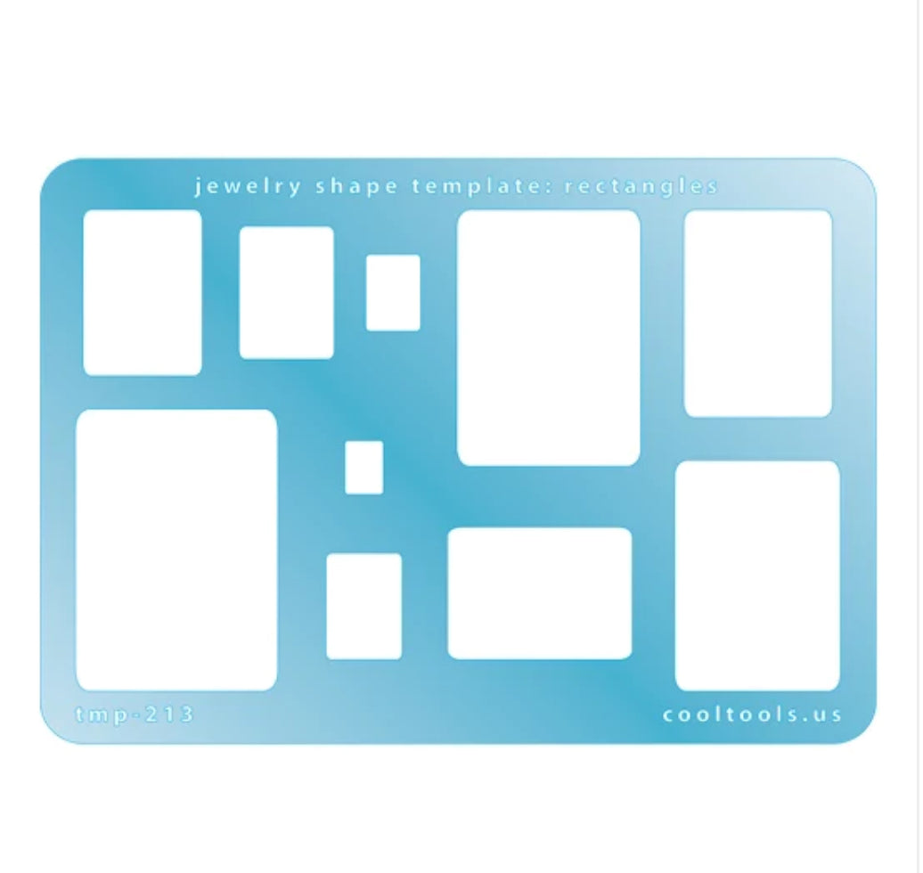 Fillable Rectangle Design Designer Template, stencil, rectangle designs, 10 sizes - Metal Clay ...