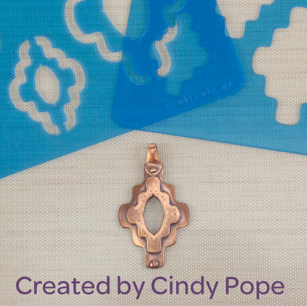 Cindy Pope Templates AZTEC Curves Collection, 3 pack of templates