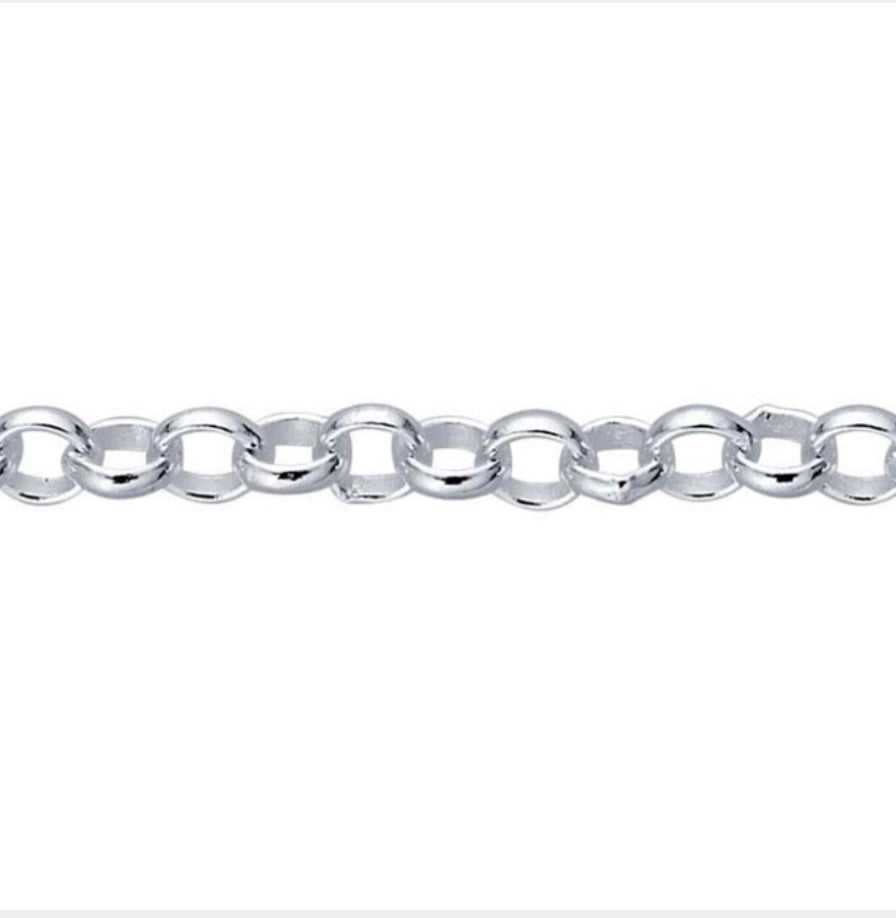 Sterling Silver Rolo chain, Adjustable to 16”, 18” or 20”