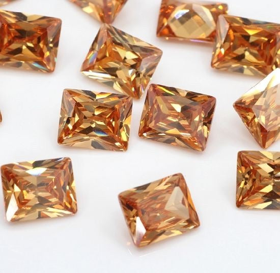 Cubic Zirconia Champagne Rectangle3x5 mm(5pc)