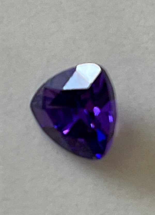 Cubic Zirconia Purple Violet Trillion 7mm (1pc)