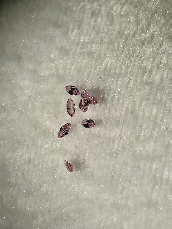 Alexandrite (Lab Created) Faceted Marquise, 2x4mm (10pc) or 3x6 (5pc)