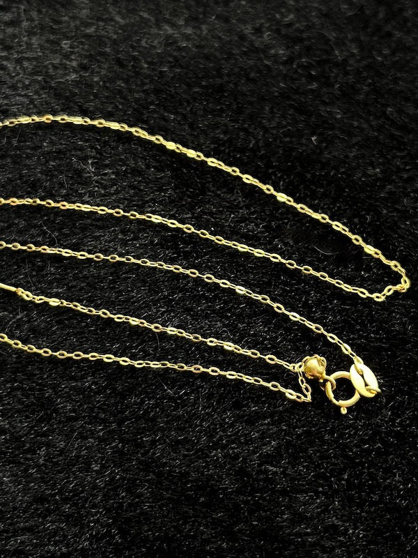 Chain Curb, Sterling Silver & Sterling Silver Gold Plated 18"