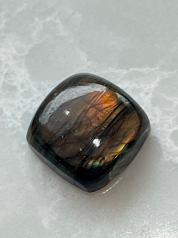Labradorite Cabochons - Green/Yellow/Oranges