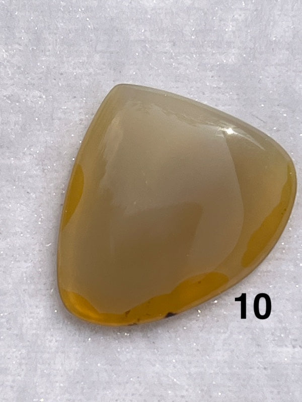 Multi coloured brown lace agate cabochons.