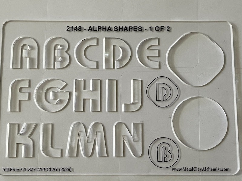 Template Alpha Shapes 1 Templates Metal Clay Alchemist