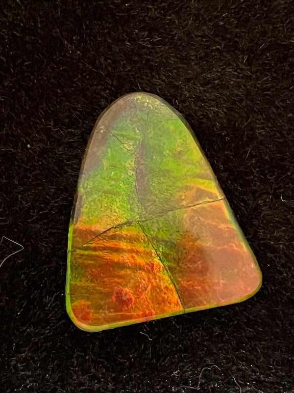 Ammolite Cab, freeform, 28 x 23 mm