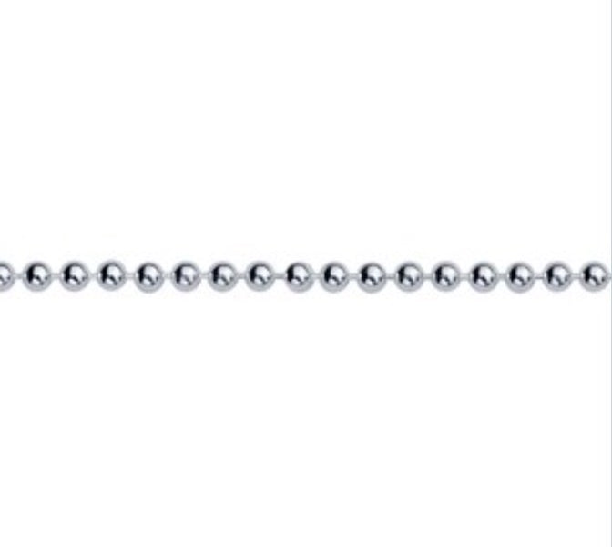 Bead/Ball Chain Sterling Silver - Various Sizes