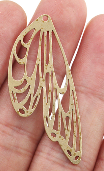 Brass Blank Butterfly Wings for Powder Coating or Jewelry making