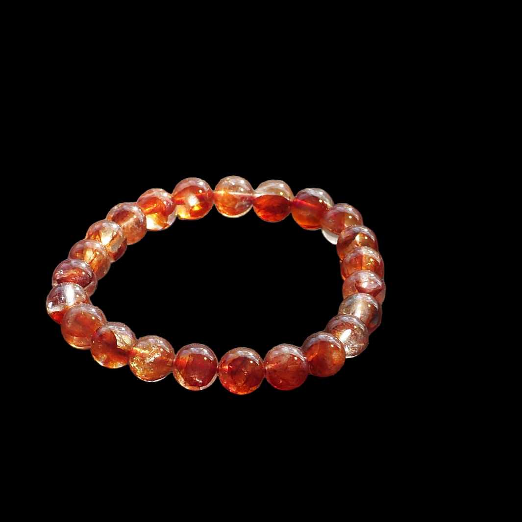 Beads, Carnelian agate phantom white. - Metal Clay Alchemist