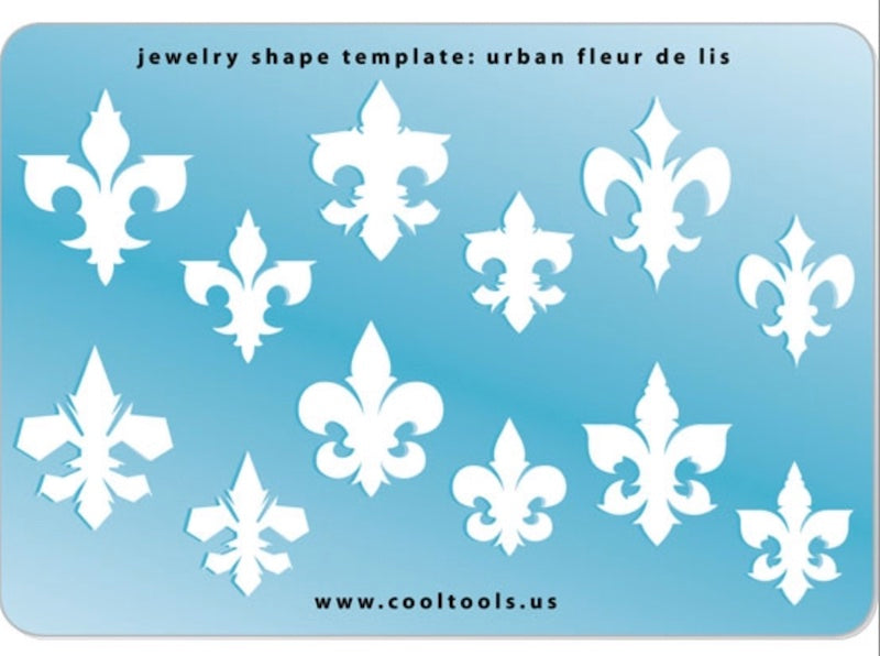 Template, Jewelry Fleur de Lis, 6 styles