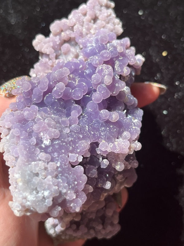 Bottom of grape agate specimen