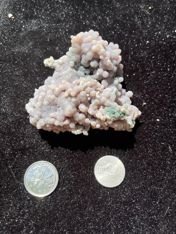 velvety compact crystal of grape agate which weighs 174 grams