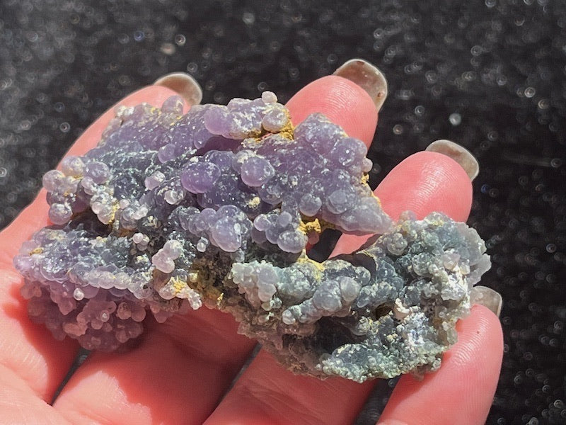 Grape agate small crystal specimen