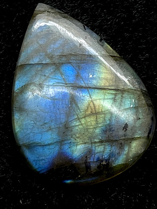 Labradorite Cabochons - Wide Teardrops