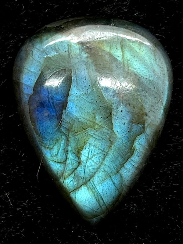 Labradorite Cabochons - Wide Teardrops