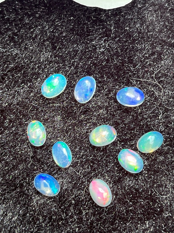 Opal Oval Cabochons 4x6mm Genuine Ethiopian