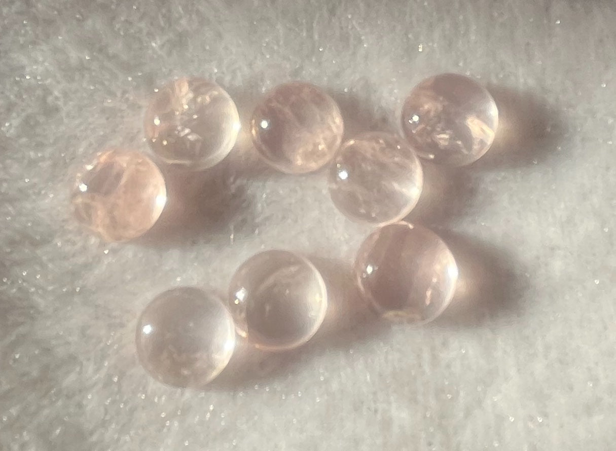 Rose Quartz Cabochon Round 3mm, 4mm, 5mm, 6mm & 10mm