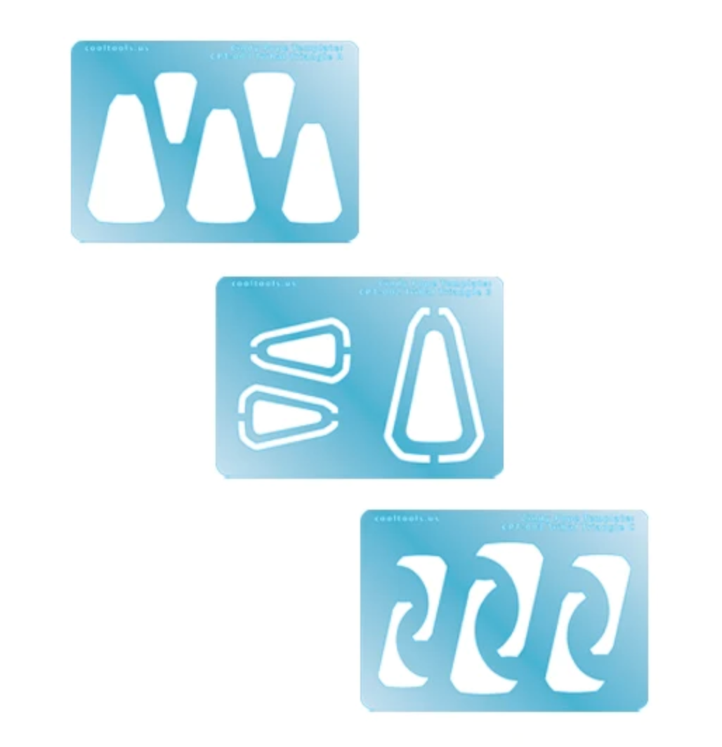 Cindy Pope Templates Tribal Triangles, 3 pack of templates