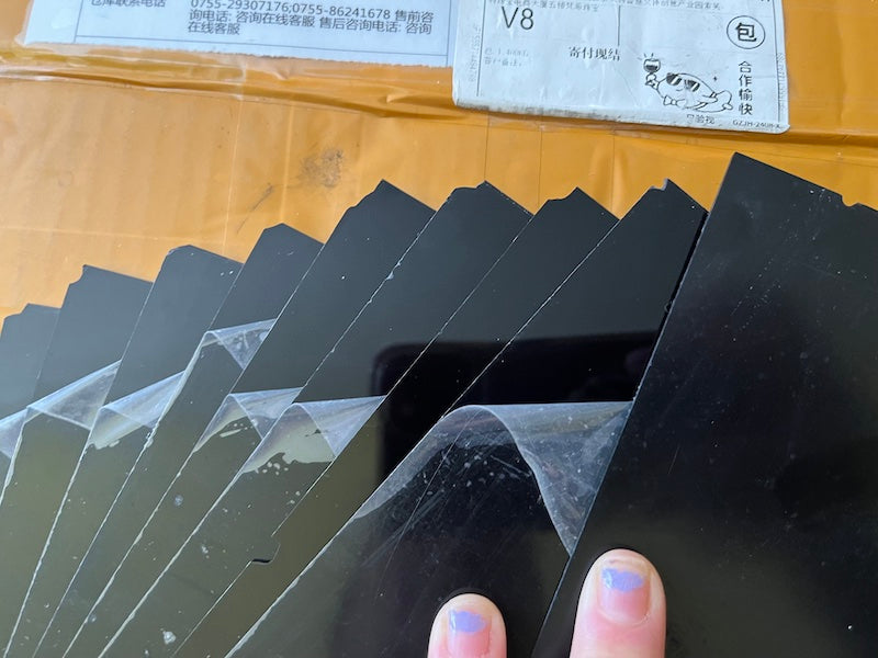 Acrylic Worksurface Black Underlay