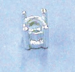 Prong Setting Fine Silver Embeddable Round 3mm (5pc)