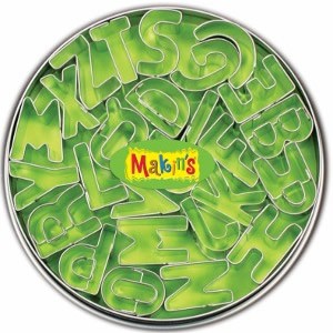 Makins Cutter Tin Set - 26 Alphabet Letters