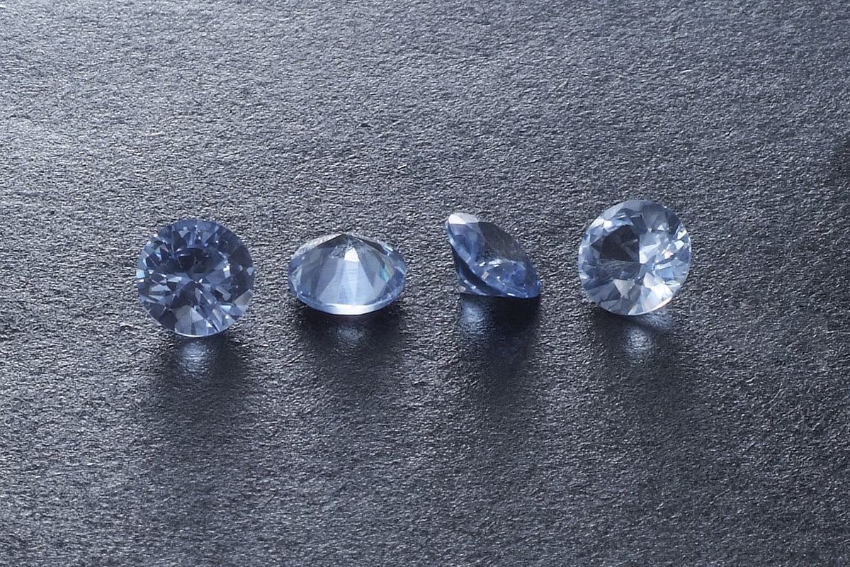 Spinel Medium Blue Lab Created Round - Various Sizes