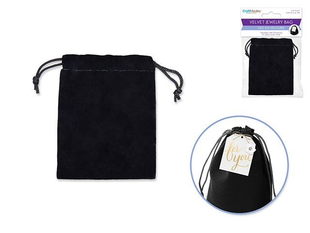 Velvet Jewellry Drawstring Bag 3" x 4" (1pc)