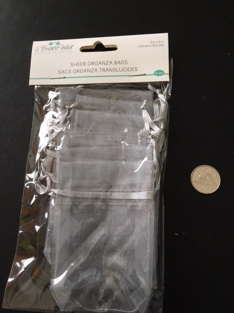 Organza Jewellery Bags 3"x4" (6pc)