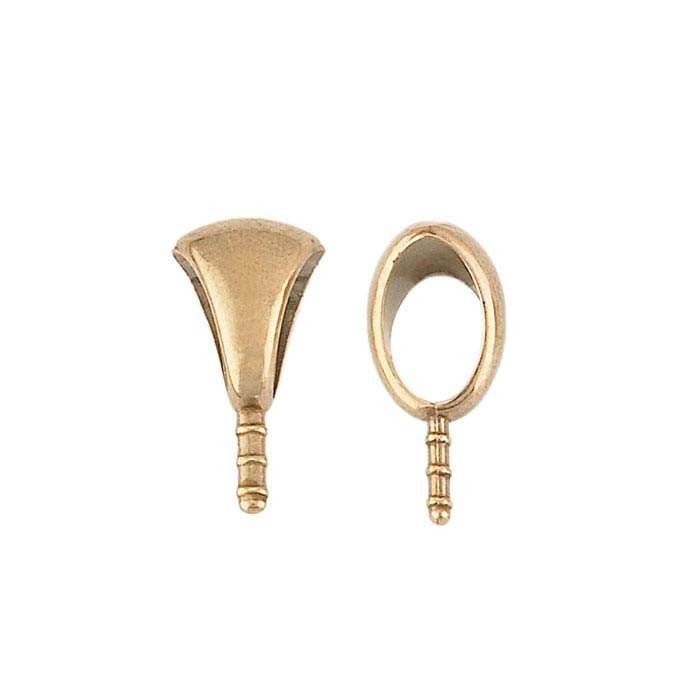 Bail Bronze Embeddable 4x6mm, 10 pack
