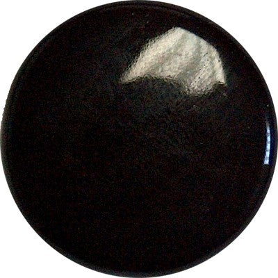 Porcelain Cabochon Black Round 26mm