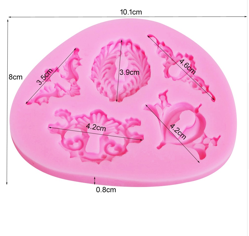 Mold - Retro Lace Roma Relief Classical 3D key hole