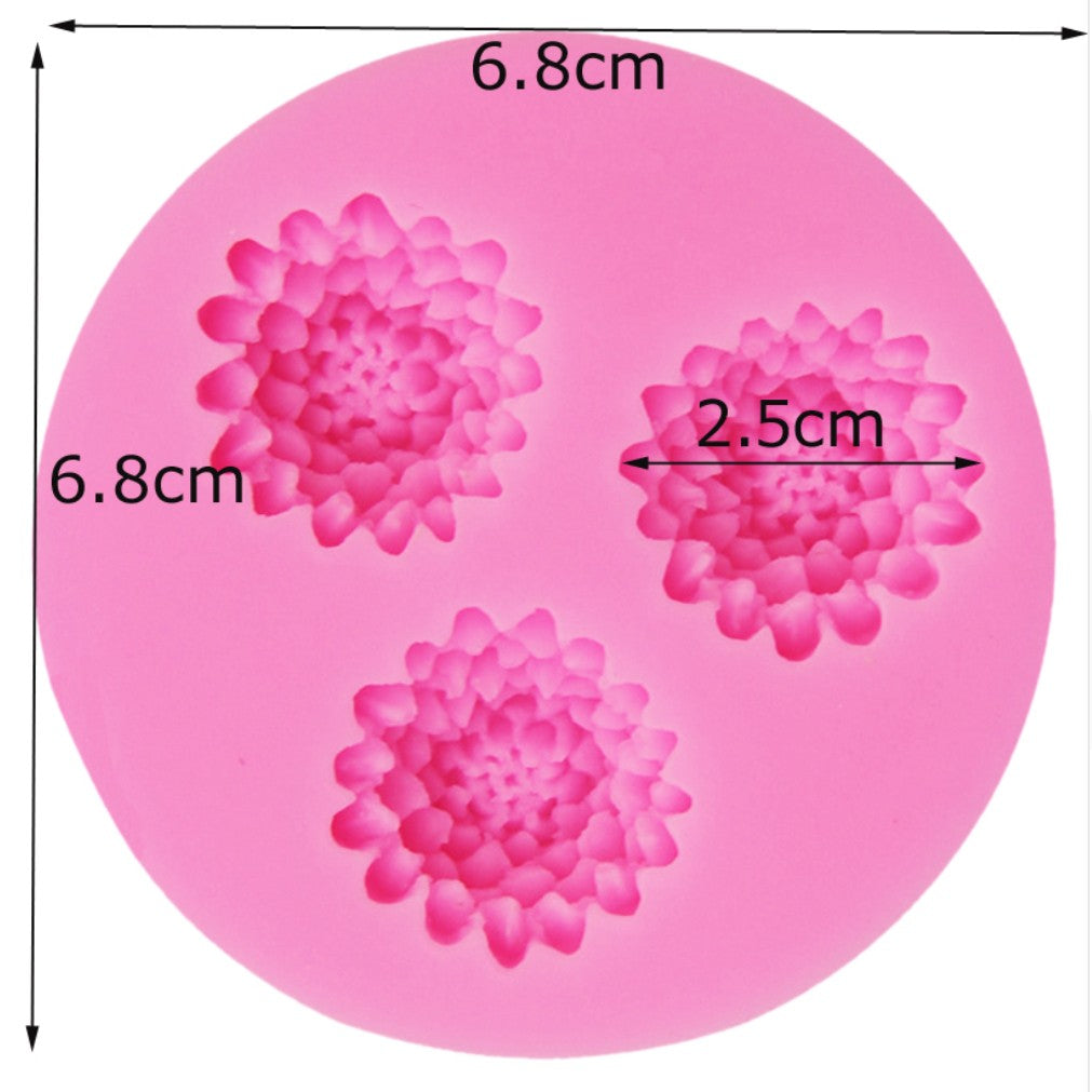 Chrysanthemum Flower Shaped Silicone Mold